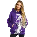 northwestern wildcats dynamic slash purple white hoodie best selling