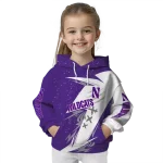 northwestern wildcats dynamic slash purple white hoodie best selling