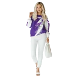 northwestern wildcats dynamic slash purple white hoodie best selling