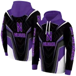 northwestern wildcats futuristic pattern purple black hoodie best selling