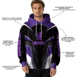 northwestern wildcats futuristic pattern purple black hoodie best selling