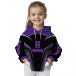 northwestern wildcats futuristic pattern purple black hoodie best selling