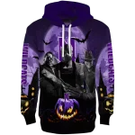 northwestern wildcats halloween vibes purple black hoodie best selling