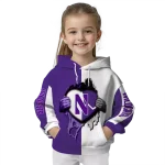 northwestern wildcats heartbeat graphic purple hoodie best selling