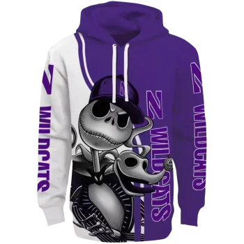 northwestern wildcats jack skellington purple hoodie best selling