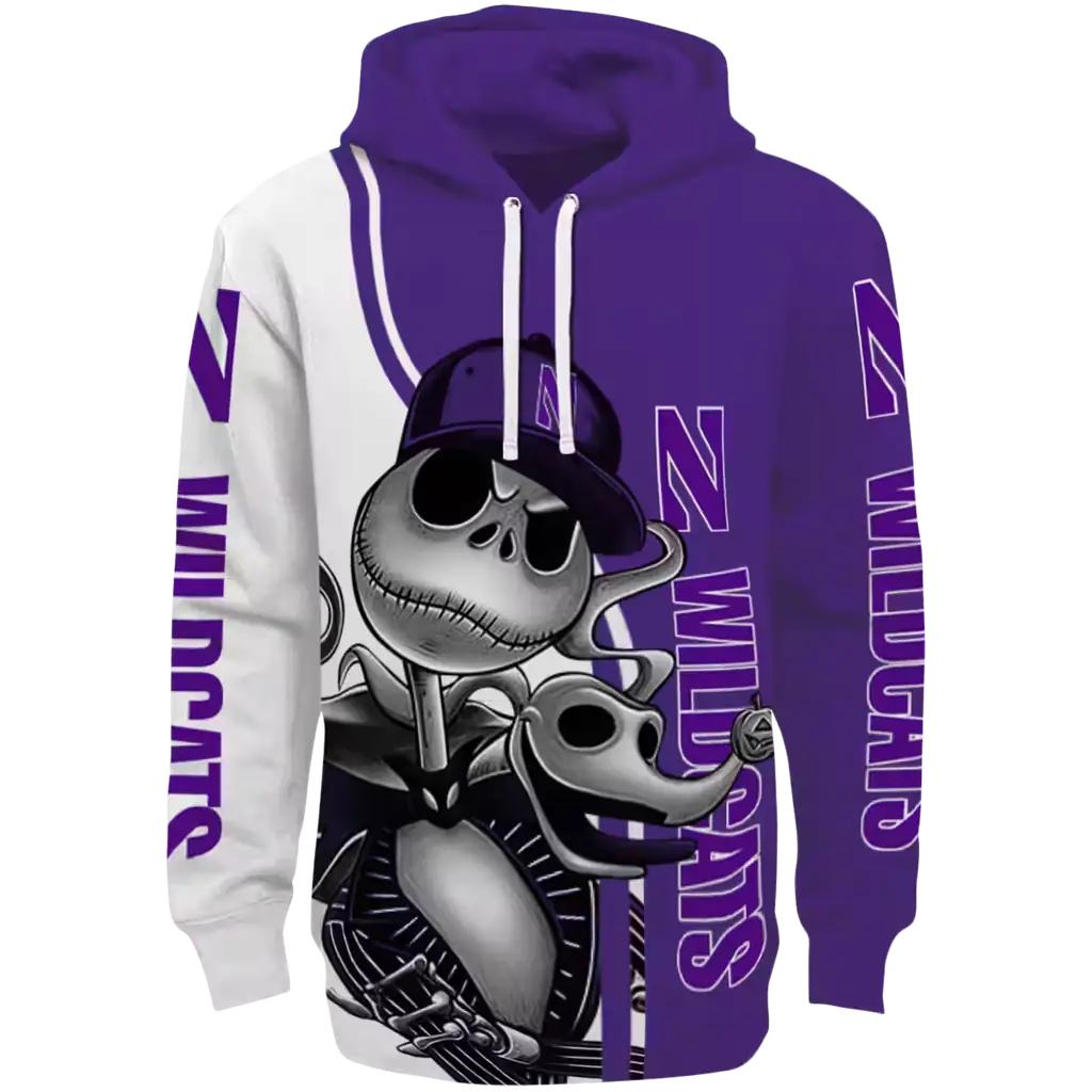 northwestern wildcats jack skellington purple hoodie best selling northwestern wildcats jack skellington purple hoodie best selling