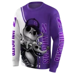 northwestern wildcats jack skellington purple hoodie best selling