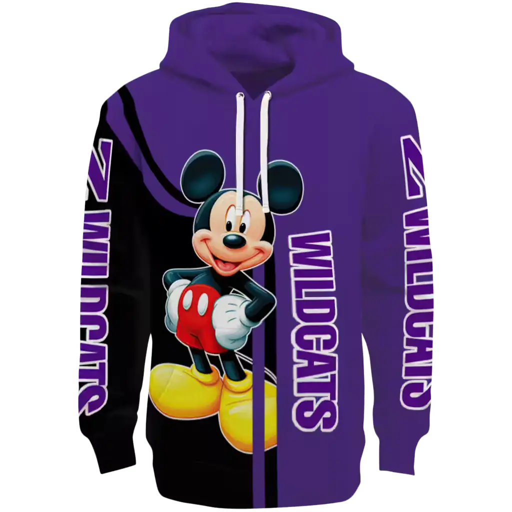 northwestern wildcats mickey mouse purple black hoodie best selling northwestern wildcats mickey mouse purple black hoodie best selling