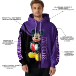 northwestern wildcats mickey mouse purple black hoodie best selling
