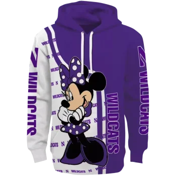 northwestern wildcats minnie mouse purple hoodie best selling