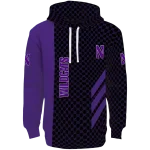 northwestern wildcats monogram pattern purple hoodie best selling