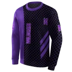 northwestern wildcats monogram pattern purple hoodie best selling