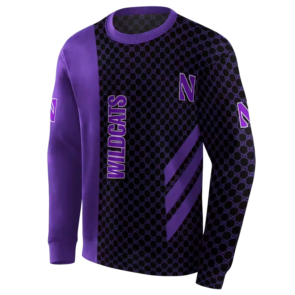 northwestern wildcats monogram pattern purple hoodie new arrival northwestern wildcats monogram pattern purple hoodie new arrival