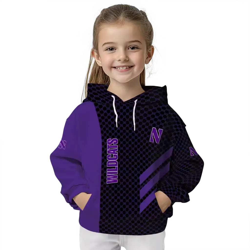 northwestern wildcats monogram pattern purple hoodie top rated northwestern wildcats monogram pattern purple hoodie top rated