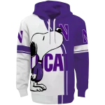 northwestern wildcats playful snoopy purple hoodie best selling