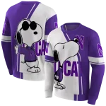 northwestern wildcats playful snoopy purple hoodie best selling