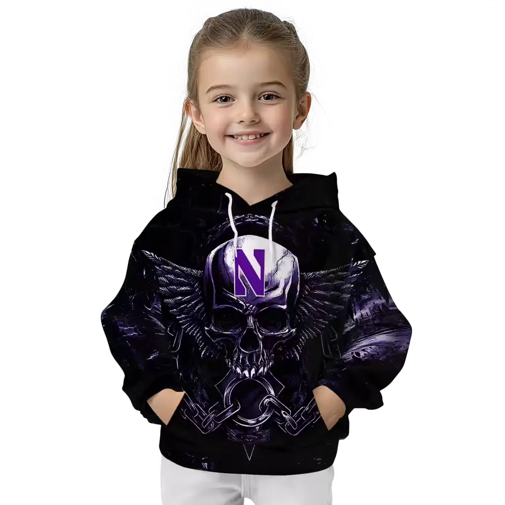 northwestern wildcats skull artwork purple black hoodie top rated northwestern wildcats skull artwork purple black hoodie top rated