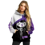 northwestern wildcats skull punisher white black hoodie best selling