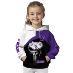 northwestern wildcats skull punisher white black hoodie best selling