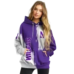 northwestern wildcats splatter effect purple hoodie best selling