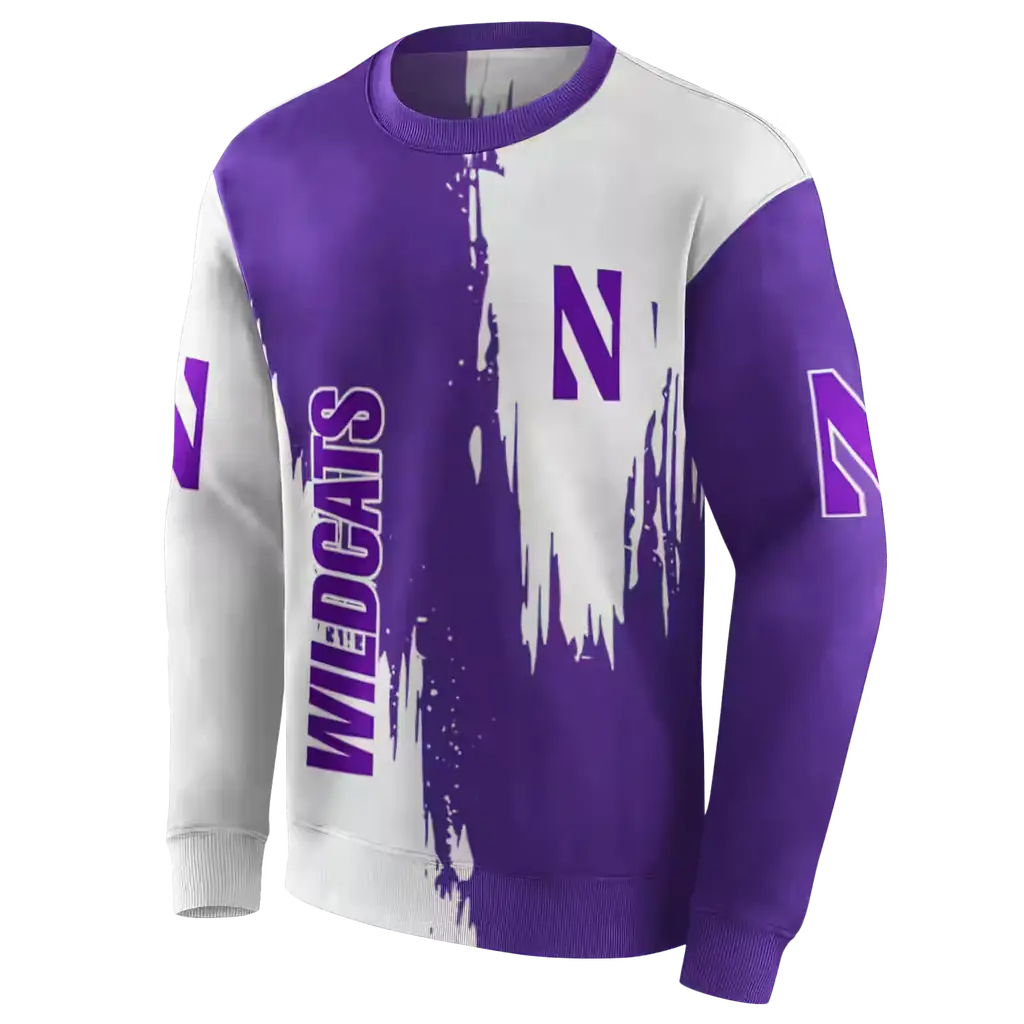 northwestern wildcats splatter effect purple hoodie new arrival northwestern wildcats splatter effect purple hoodie new arrival