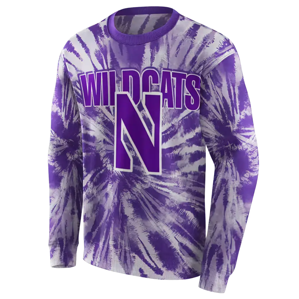 northwestern wildcats tie dye pattern purple hoodie new arrival northwestern wildcats tie dye pattern purple hoodie new arrival
