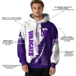 northwestern wildcats triangular pattern purple white hoodie best selling