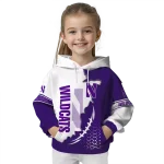 northwestern wildcats triangular pattern purple white hoodie best selling
