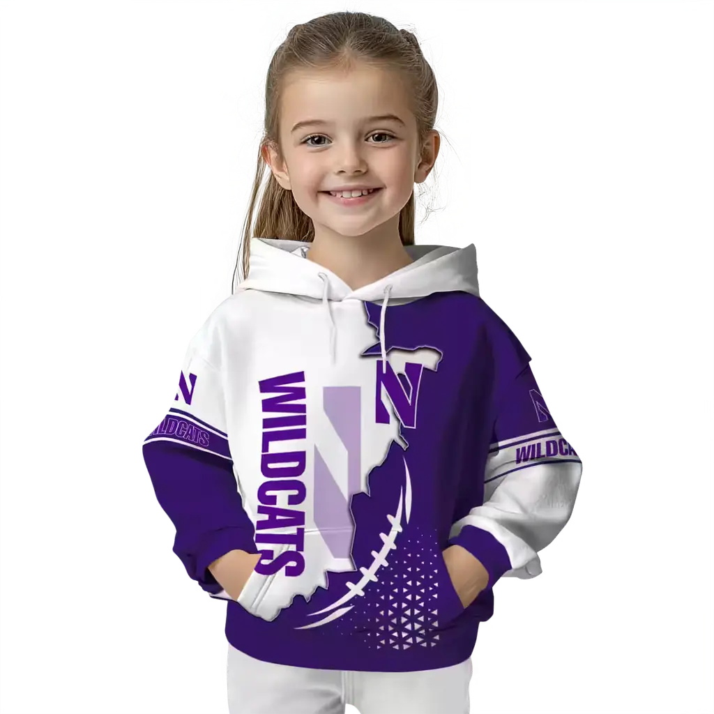 northwestern wildcats triangular pattern purple white hoodie top rated northwestern wildcats triangular pattern purple white hoodie top rated