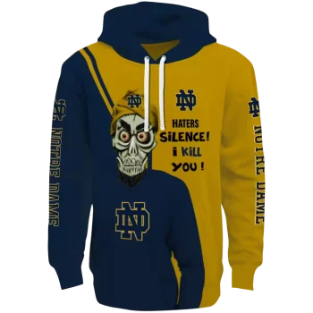notre dame fighting irish achmed skull navy hoodie best selling