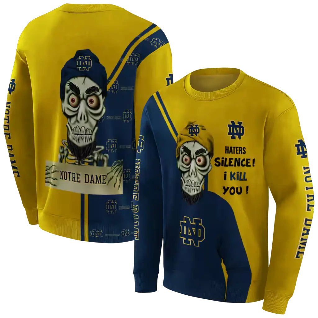 notre dame fighting irish achmed skull navy hoodie premium grade notre dame fighting irish achmed skull navy hoodie premium grade