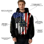 notre dame fighting irish american pride black hoodie best selling