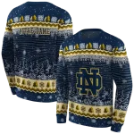 notre dame fighting irish christmas trees navy hoodie best selling