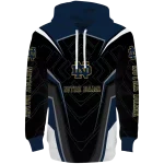 notre dame fighting irish futuristic pattern navy black hoodie best selling