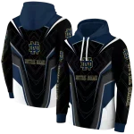 notre dame fighting irish futuristic pattern navy black hoodie best selling