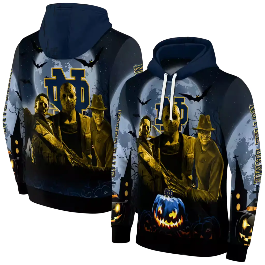 notre dame fighting irish halloween vibes navy black hoodie fashion forward notre dame fighting irish halloween vibes navy black hoodie fashion forward