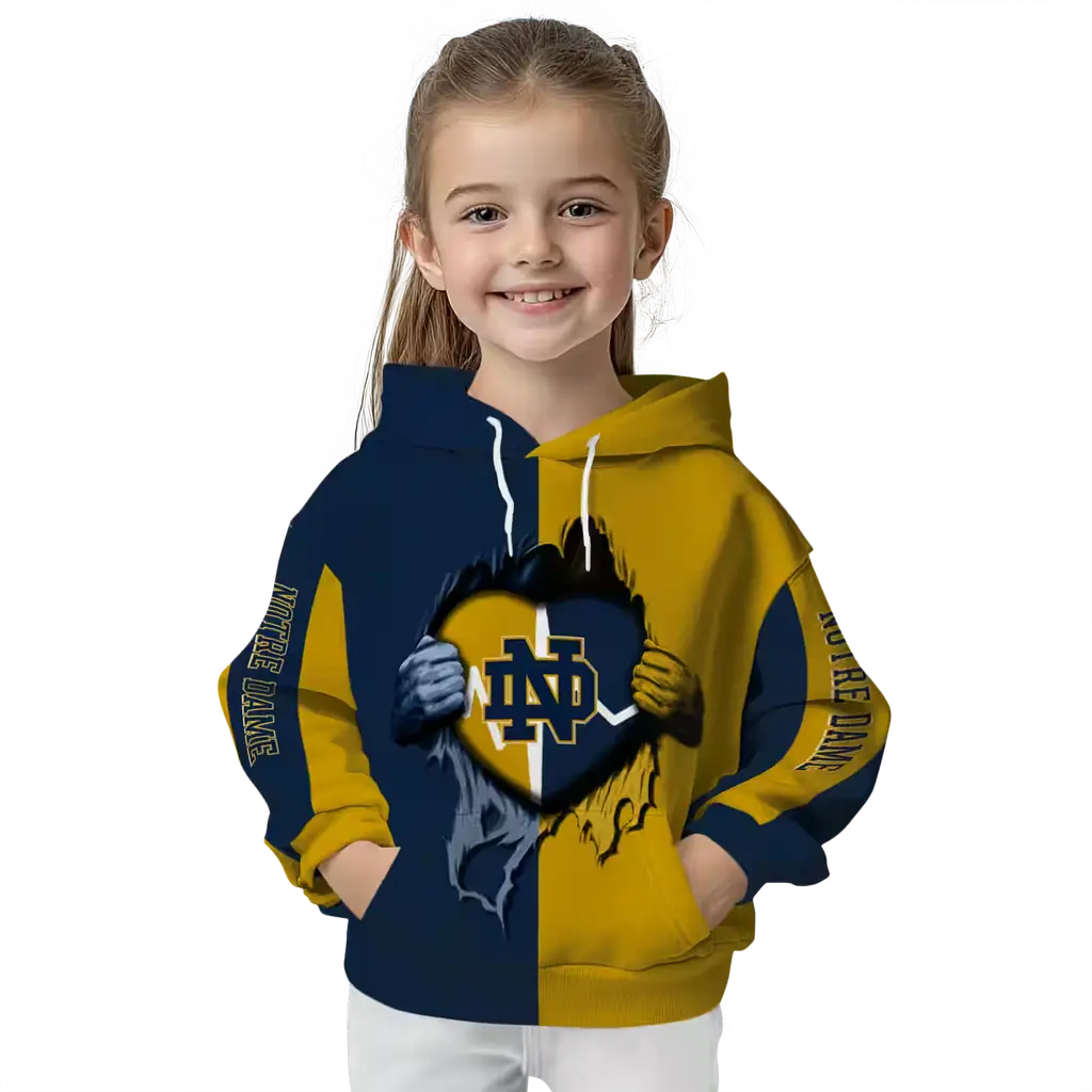 notre dame fighting irish heartbeat graphic navy hoodie top rated notre dame fighting irish heartbeat graphic navy hoodie top rated
