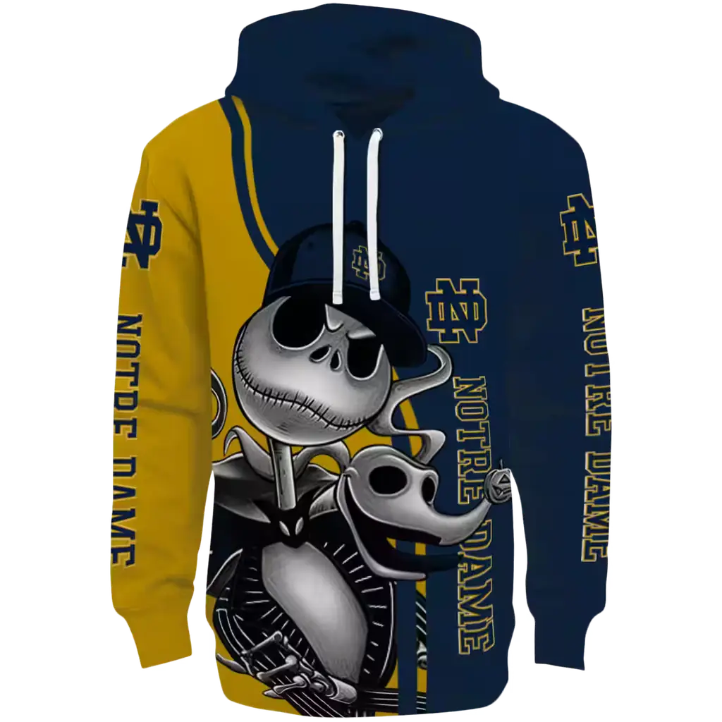 notre dame fighting irish jack skellington navy hoodie best selling notre dame fighting irish jack skellington navy hoodie best selling