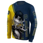 notre dame fighting irish jack skellington navy hoodie best selling