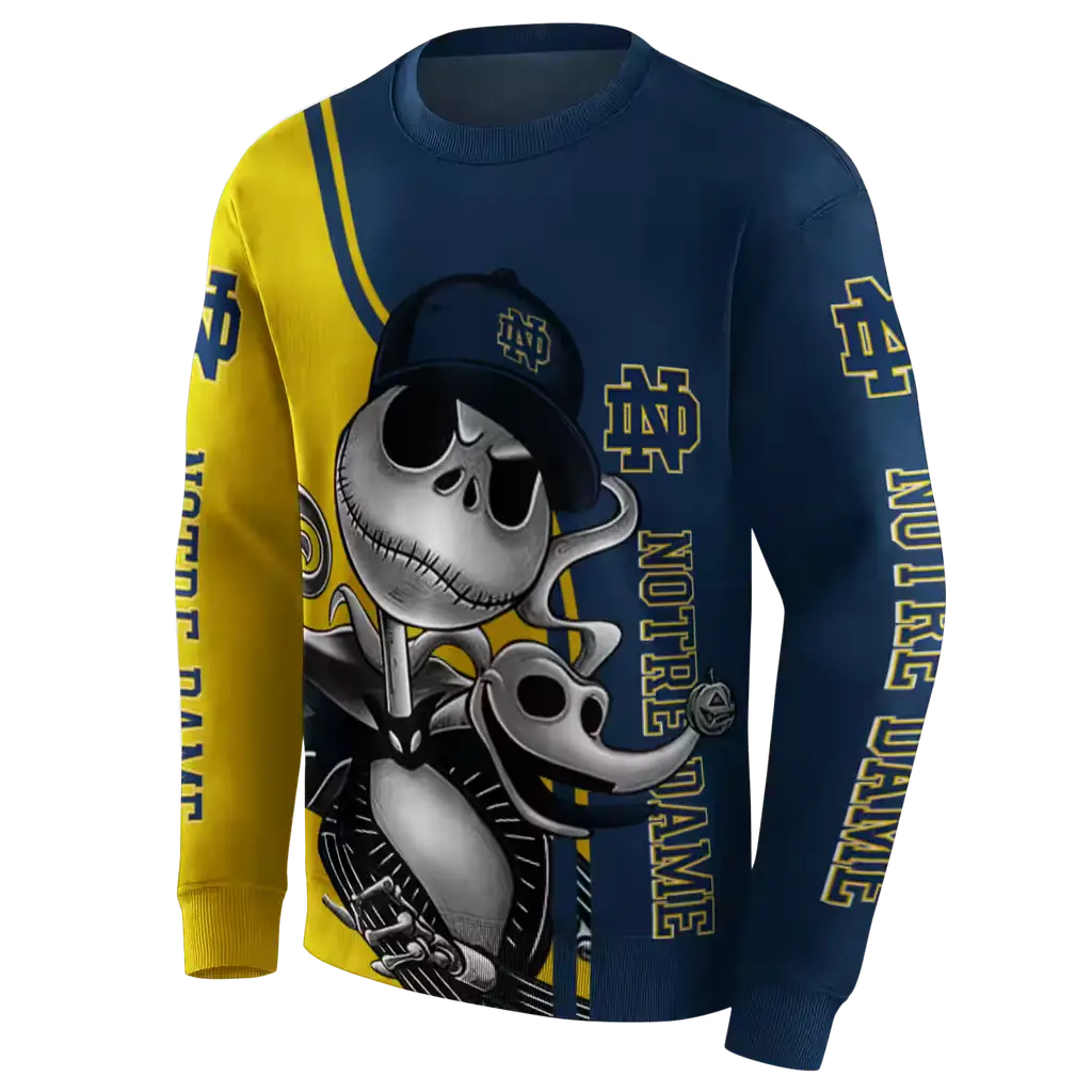 notre dame fighting irish jack skellington navy hoodie new arrival notre dame fighting irish jack skellington navy hoodie new arrival
