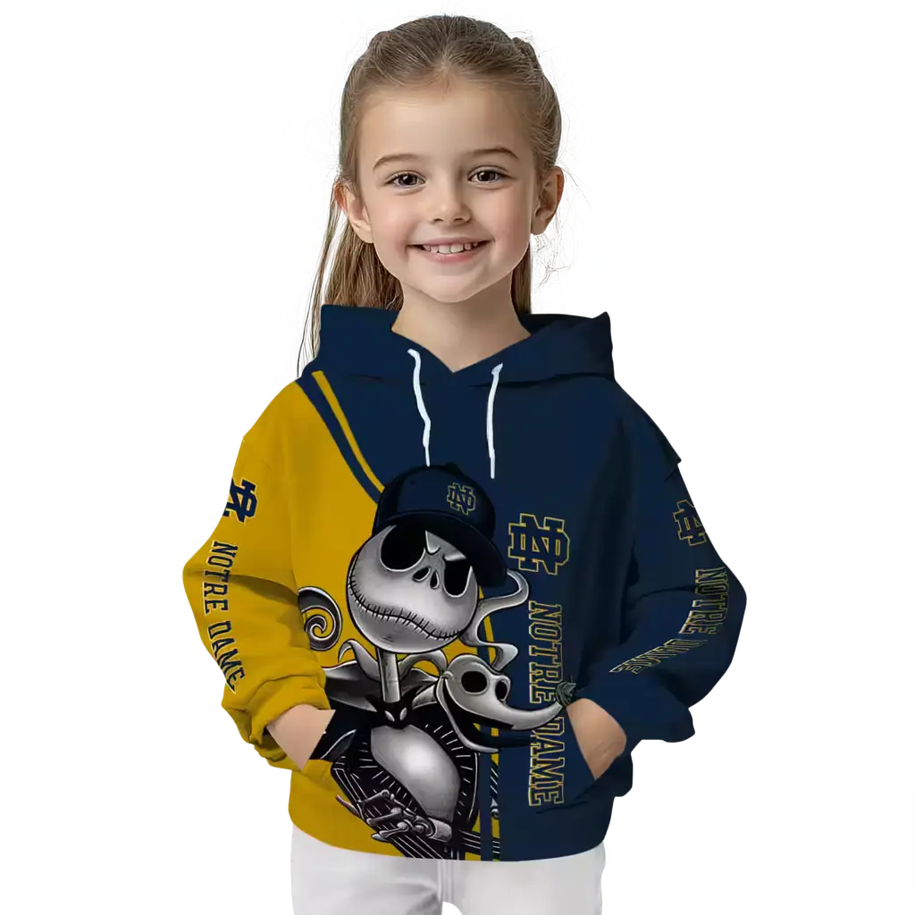 notre dame fighting irish jack skellington navy hoodie top rated notre dame fighting irish jack skellington navy hoodie top rated