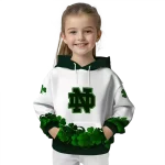 notre dame fighting irish lucky motif white green hoodie best selling