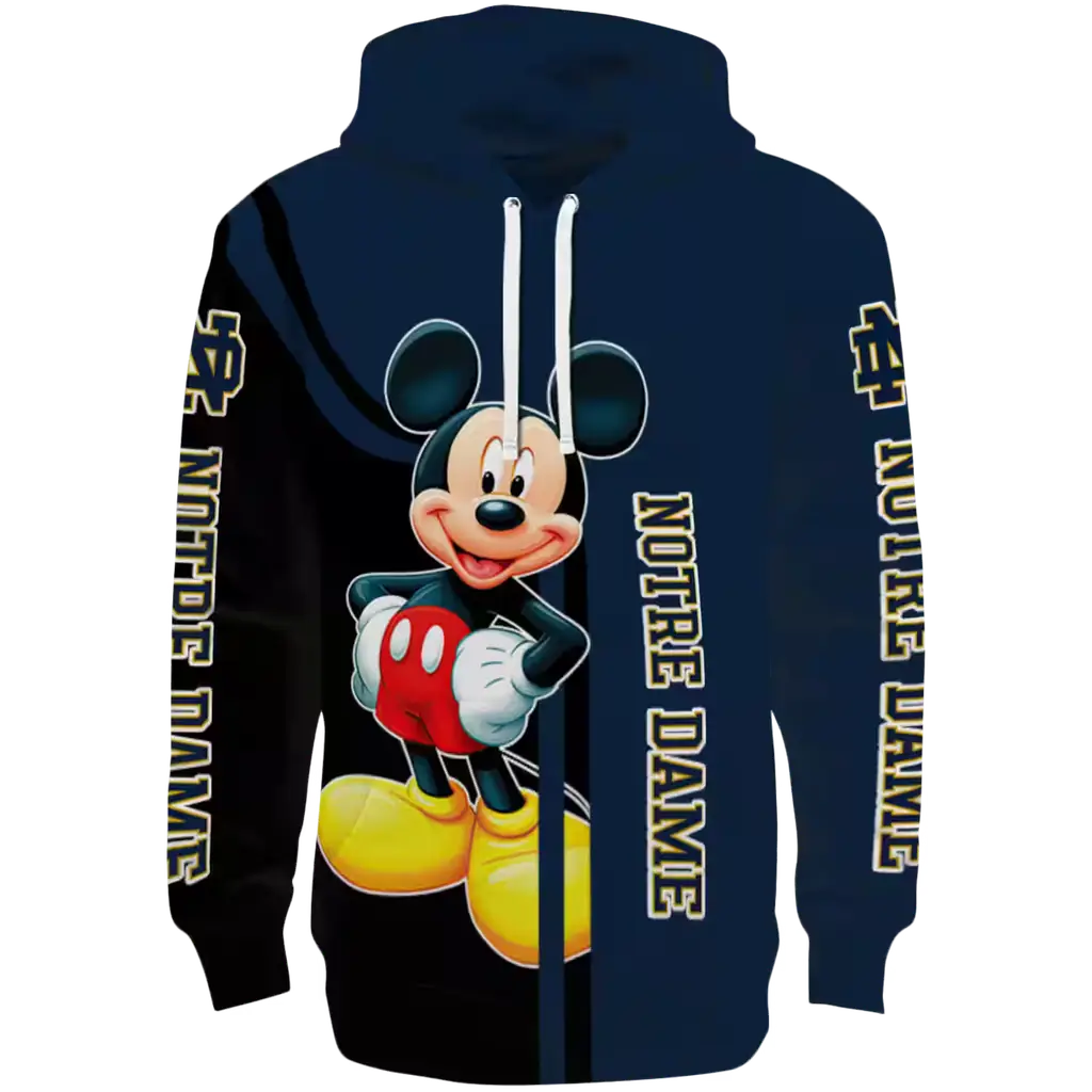 notre dame fighting irish mickey mouse navy black hoodie best selling notre dame fighting irish mickey mouse navy black hoodie best selling