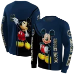 notre dame fighting irish mickey mouse navy black hoodie best selling