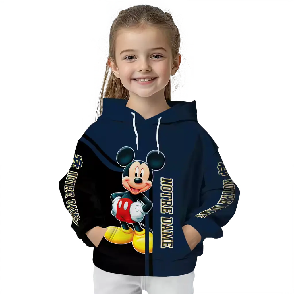 notre dame fighting irish mickey mouse navy black hoodie top rated notre dame fighting irish mickey mouse navy black hoodie top rated
