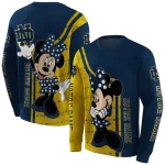 notre dame fighting irish minnie mouse navy hoodie best selling