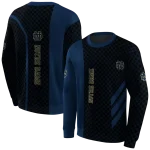 notre dame fighting irish monogram pattern navy hoodie best selling