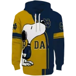 notre dame fighting irish playful snoopy navy hoodie best selling