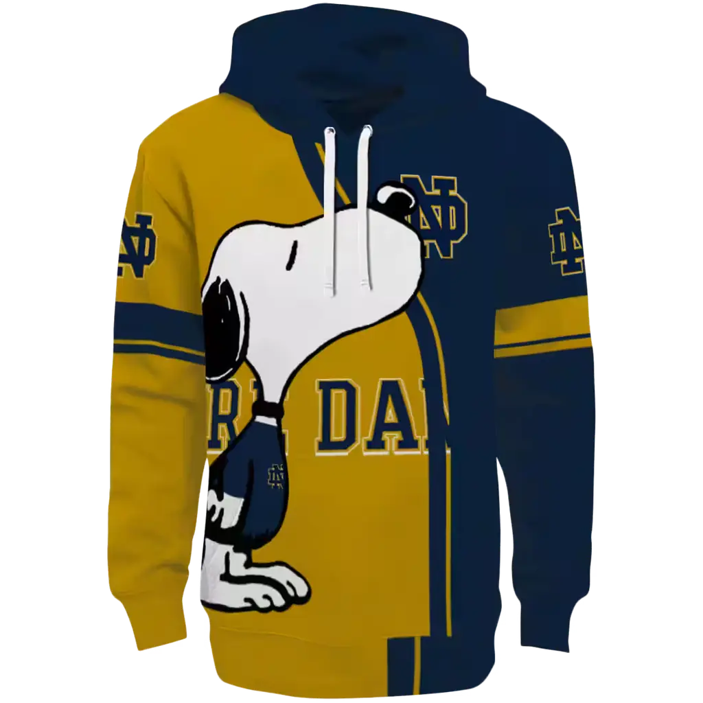 notre dame fighting irish playful snoopy navy hoodie best selling notre dame fighting irish playful snoopy navy hoodie best selling