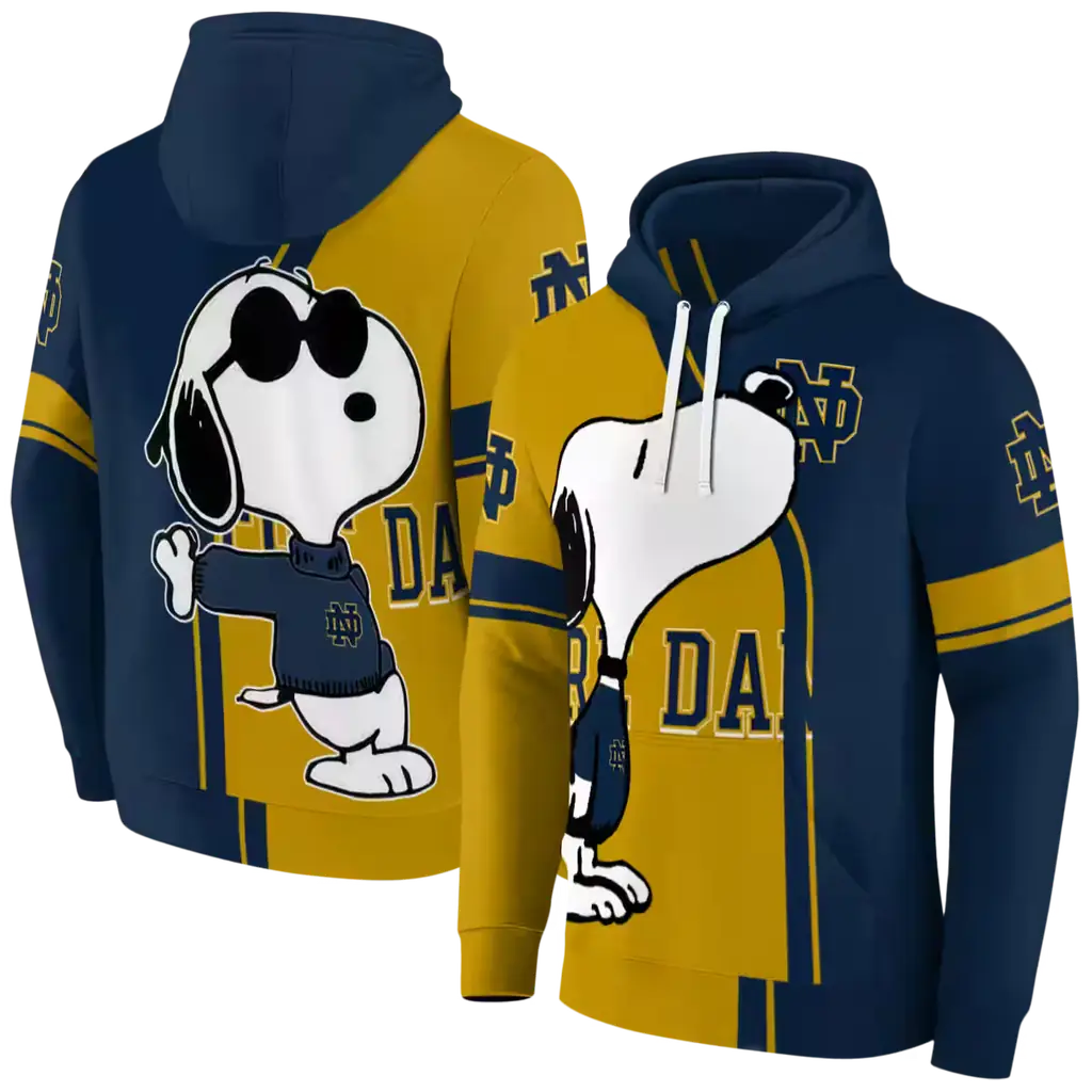 notre dame fighting irish playful snoopy navy hoodie fashion forward notre dame fighting irish playful snoopy navy hoodie fashion forward